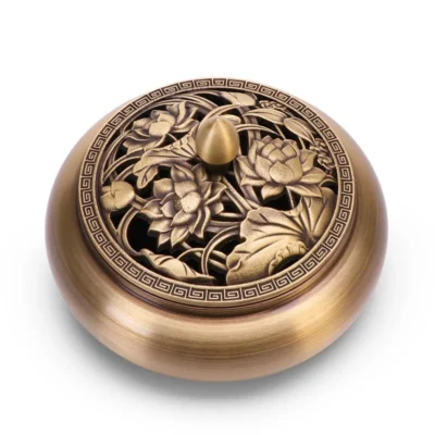 Lư đốt trầm hương bằng đồng